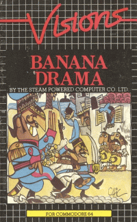 Banana Drama Commodore 64 US box art